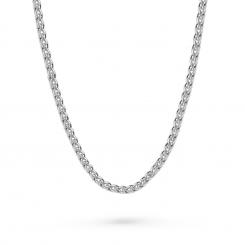 Красивая цепочка из серебра 925 пробы, ширина ≈ 5 мм, вес в 50 см ≈ 40,20 гр.