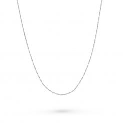 Тонкая цепочка из серебра 925 пробы, ширина ≈ 1 мм, вес в 40 см ≈ 1,15 гр.