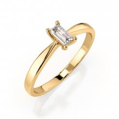 Damenring aus 585er Gelbgold mit Brillant - 1 Stück ca. 0,15 ct. GSI