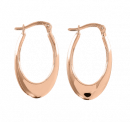 Creolen aus 585 Rotgold, Höhe ca. 25 mm