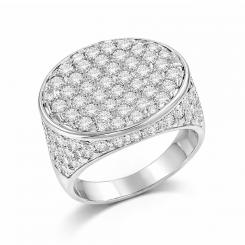 Потрясающее женское кольцо из серебра 925 пробы с фианитами