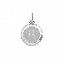 Подвеска, серебро 925 пробы, диаметр подвески ≈ 11 мм, высота ≈ 19 мм