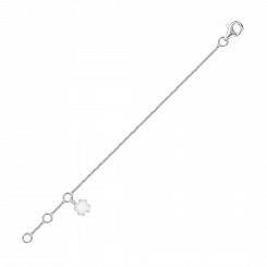 Браслет на ногу, серебро 925 пробы, длина ≈ 27 см