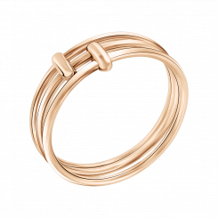 Eleganter Damenring aus russischem Rotgold 585