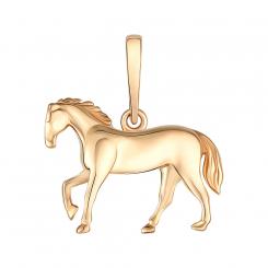 Pendant, russian red gold 585, height approx. 16 mm