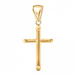 Cross pendant in 585 yellow gold in a classic, timeless design