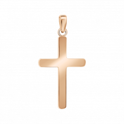 Attraktiver Anhänger Kreuz, Silber 925 - vergoldet, Höhe ca. 30 mm