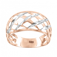 delicate Ladies Ring, rose gold 585