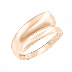 Elegant women's ring, Russian red gold 585, weight approx. 3.17 gr.