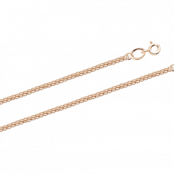 Gold chain in russian red gold 585, width approx. 2 mm