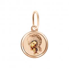 Pendant, russian red gold 585, height approx. 20 mm