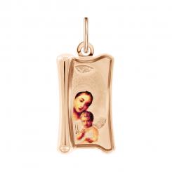 Pendant, russian red gold 585, height approx. 30 mm