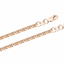 Bracelet, Russian red gold 585, length 19, 21 cm, width approx. 3-3,5 mm