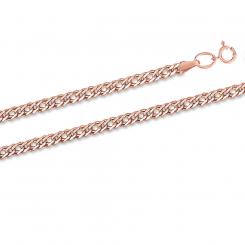 Attractive bracelet or as a chain, red gold 585, type of weaving - double carapace, width approx. 3 mm, weight in 45 cm approx. 3.02 g.