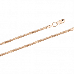 Gold chain in russian red gold 585, width approx. 2 mm
