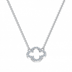 Collier, Silber 925, mit Zirkonia, Länge ca. 45-50 cm, 50-55 cm