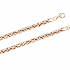 Gold chain in russian red gold 585, width approx. 3,5-4 mm