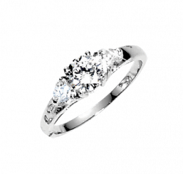 attractive Ladies Ring, Silver 925, zirconia