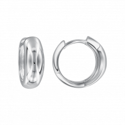 Earrings, silver 925, diameter approx. 14 mm
