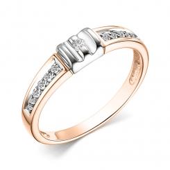 Damenring mit Brillanten, Rotgold 585, Brillanten 13 Stück, 0.103 ct. GSI