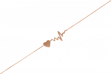 nice footchain 23-25 cm, rose gold 585