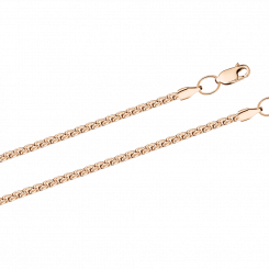 Gold chain in russian red gold 585, width approx. 2 mm