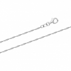  Fine chain made of 925 silver, width approx. 1 mm, weight in 40 cm approx. 1,15 gr.