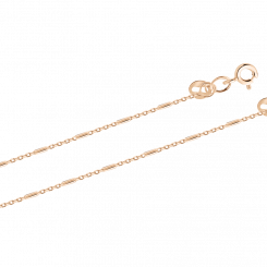 Gold chain in russian red gold 585, width approx. 1 mm