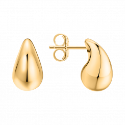 Stud earrings, yellow gold 585, size approx. 12x6 mm