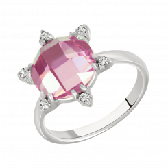 красивое дамское кольцо, серебро 925 пробы, фианит. Оригинальная цена 39,- €. Цена со скидкой 19,-€.