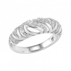 Wunderschöner Damenring, Silber 925, mit farblosen Zirkonia