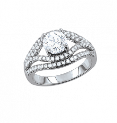 Ladies Ring out of Silver 925° with zirconia