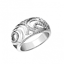 unique Ladies Ring, Silver 925, zirconia