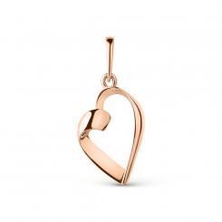Pendant, russian red gold 585, height approx. 26 mm