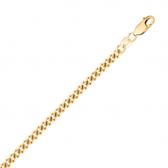 Elegant bracelet, yellow gold 585, length approx. 19 cm, width approx. 3 mm