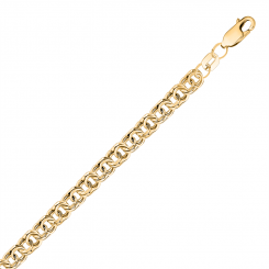 Chain, yellow gold 585, length approx. 55 cm, width approx. 5 mm, weight approx. 19,01 gr.