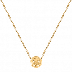 Attraktive Kette mit Anhänger, Gelbgold 585, Durchmesser ca. 6 mm, Kettenlänge ca. 42 cm