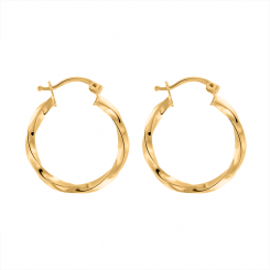 Amazing earrings, yellow gold 585, height approx. 28 mm