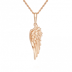 Pendant "Wings" in rose gold 585, height approx. 30 mm