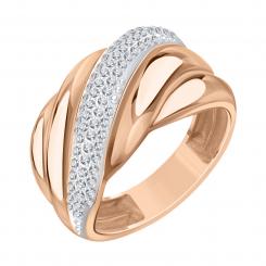 Damenring, Russisches Rotgold 585, mit Zirkonia