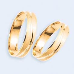 Trauring, Gelbgold 585, Breite ca. 5,0 mm
