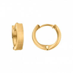 Elegant earrings, yellow gold 585, height approx. 12 mm