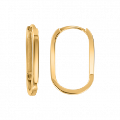 Amazing earrings-congo, yellow gold 585, height approx. 19 mm