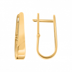 Elegant earrings, yellow gold 585, height approx. 23 mm