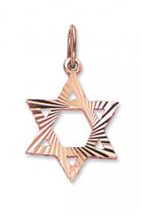 origineller Anhänger, Rotgold 585, Höhe ca. 31 mm 
