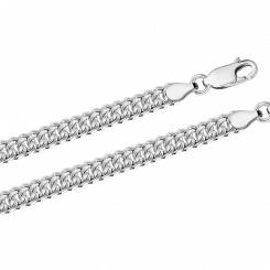 Браслет из серебра 925 пробы, ширина ≈ 5 мм, вес в 19 см ≈ 11,45 гр.