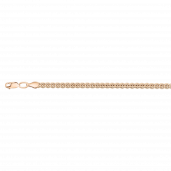 Gold chain in russian 585 red gold, width approx. 3 mm, weight approx. 7,80 - 7,87 gr.