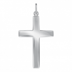 Cross pendant, sterling silver 925, height approx. 35 mm