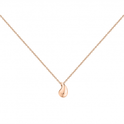 Chain with pendant, russian red gold 585, pendant length approx. 12 mm, chain length approx. 44-48 cm