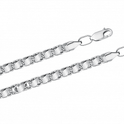 Kette und/oder Armband aus Silber 925, Breite ca. 4 mm